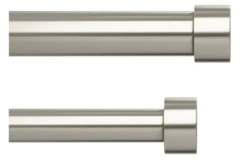 Podwójny regulowany karnisz ze stali nierdzewnej 168 - 305 cm Cappa – Umbra