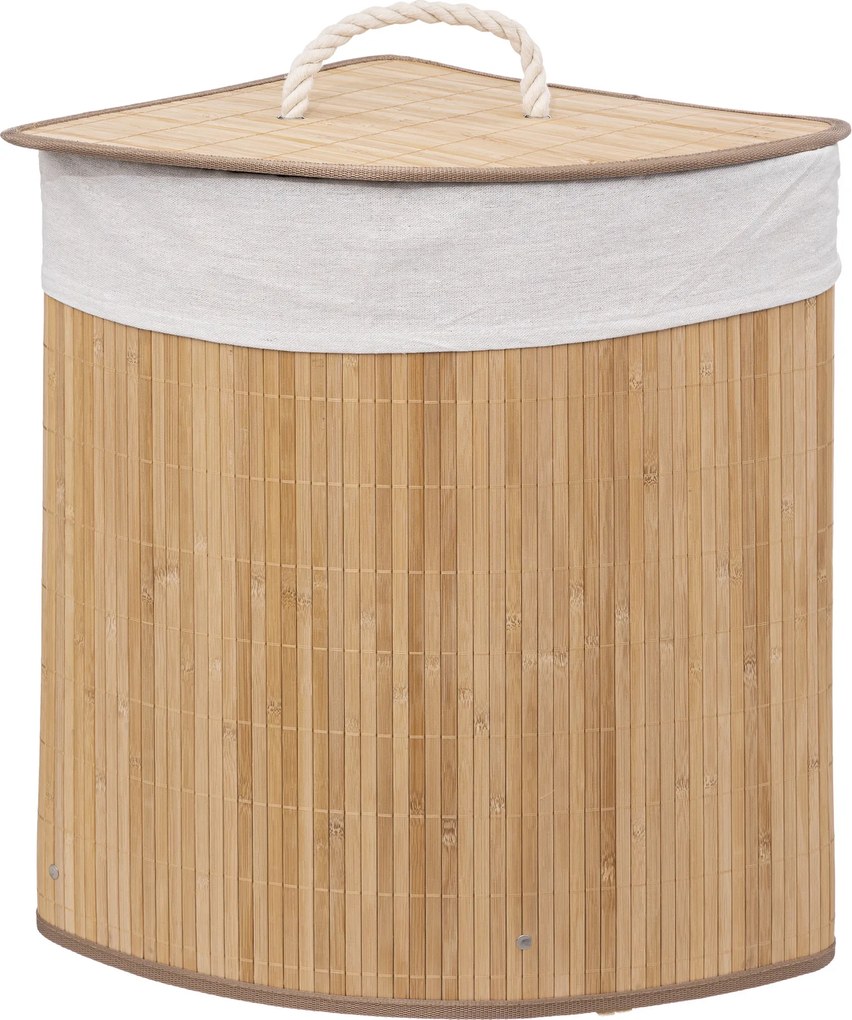 Kosz na pranie BAMBOO narożny, 48 l