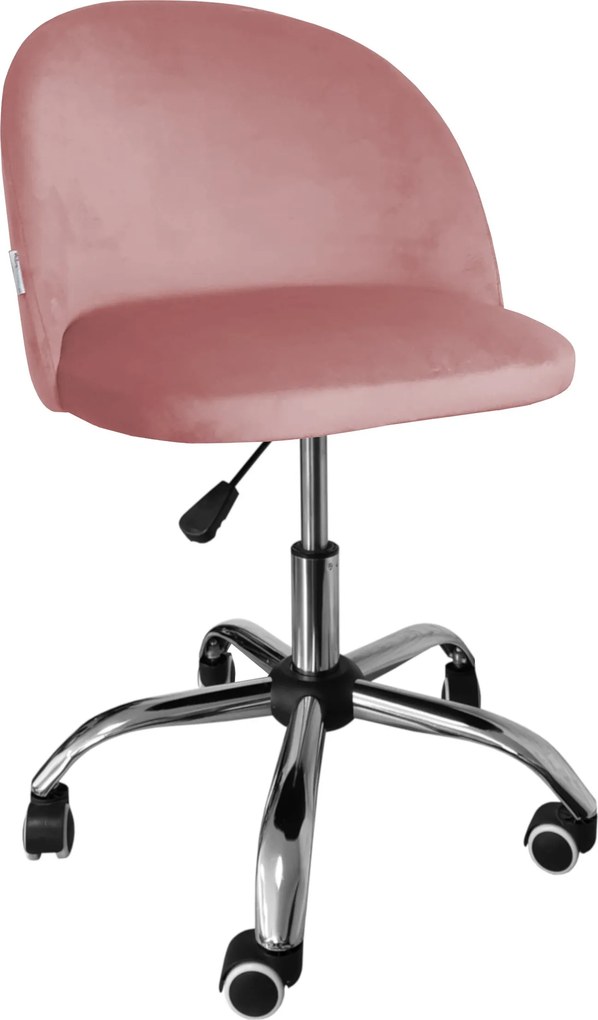 Fotel obrotowy COLIN krzesło biurowe fotel ergonomiczny do biurka : Kolor Stelaża - Chrom, Kolor tkaniny - VELVET - MG58, Typ siedziska - Siedzisko obrotowe 360°, Typ tkaniny - Velvet