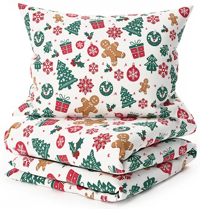 PrzytulneMieszkanie.pl PrzytulneMieszkanie.pl Bawełniana pościel MERRY MOOD biała Rozmiar pościeli: 70 x 90 cm | 140 x 200 cm