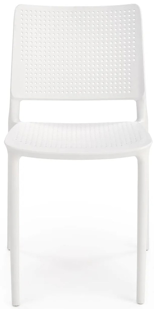 Krzesło sztaplowane białe z polipropylenu K514
