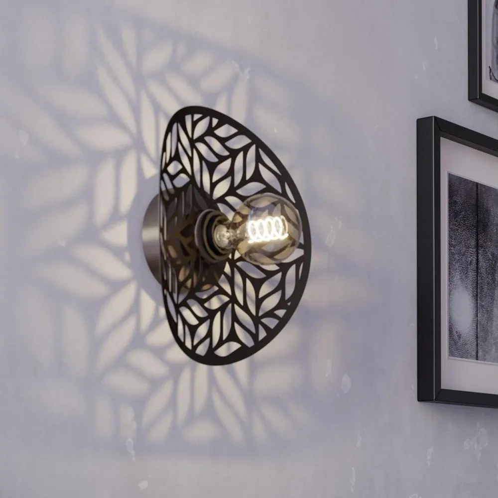 Eglo 44125 - Kinkiet SWABY 1xE27/60W/230V brązowy