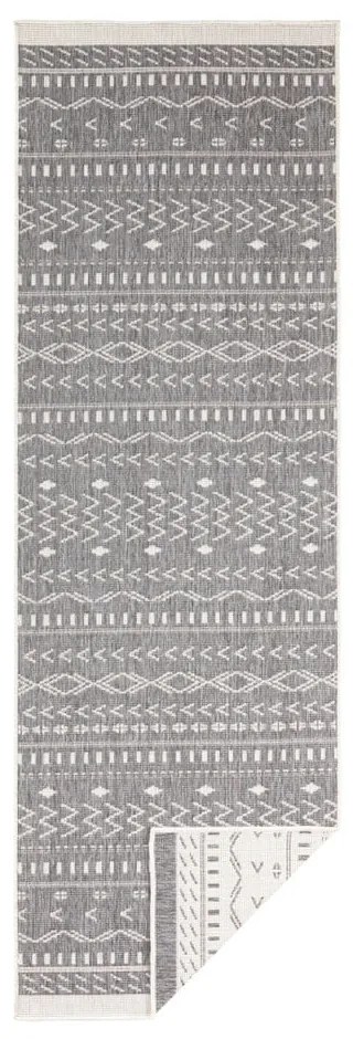 Szaro-kremowy chodnik odpowiedni na zewnątrz NORTHRUGS Kuba, 350x80 cm