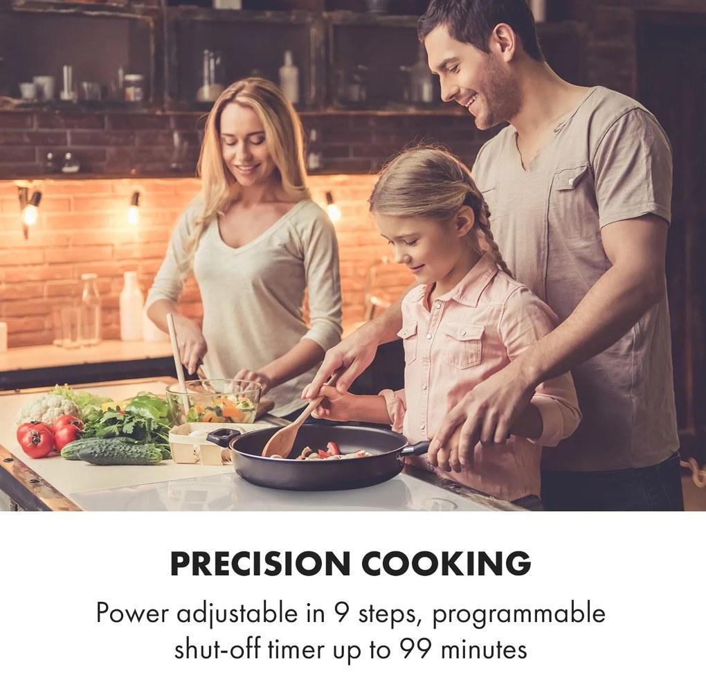 Klarstein Delicatessa 60cm Płyta Indukcyjna 4 Strefy Gotowania Biały