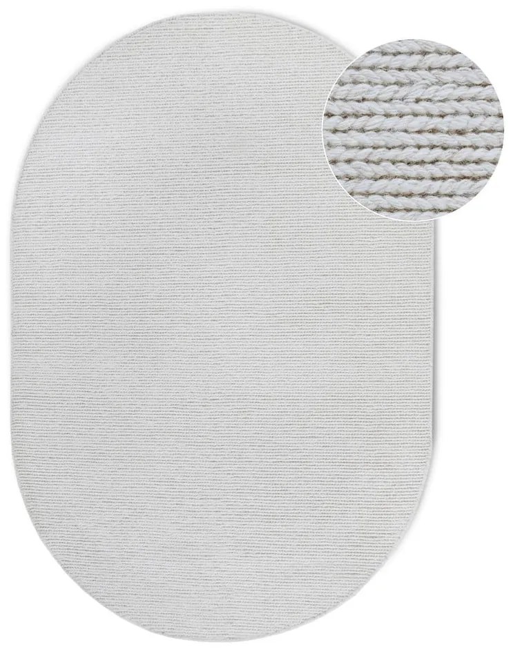 Biały wełniany dywan tkany ręcznie 160x230 cm Francois – Villeroy&amp;Boch
