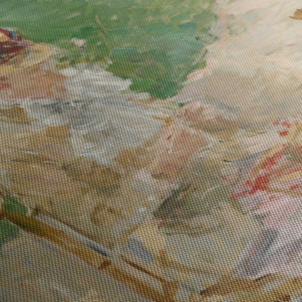 Obraz - Berthe Morisot, Young Woman Knitting, reprodukcje (z zegarem) (90x30 cm)