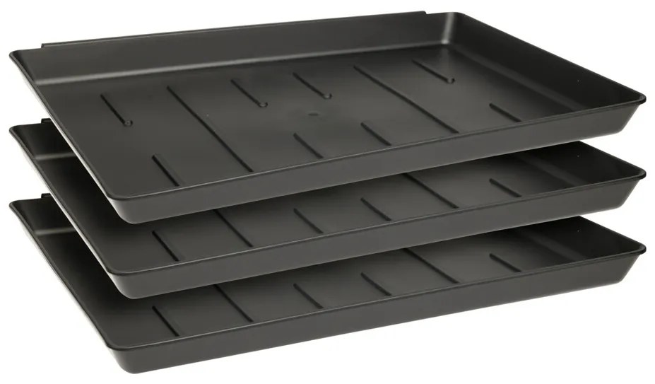 Ociekacz na buty NIU, 3 plastikowe tacki, 35 x 27 x 3 cm