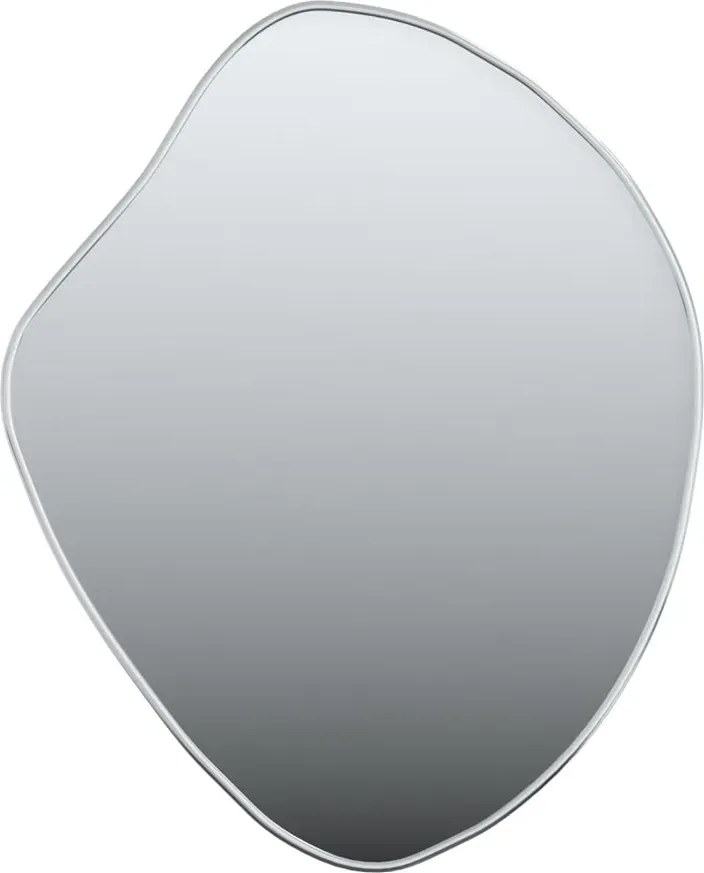 Srebrne eleganckie lustro 50x40 cm L3-Z86