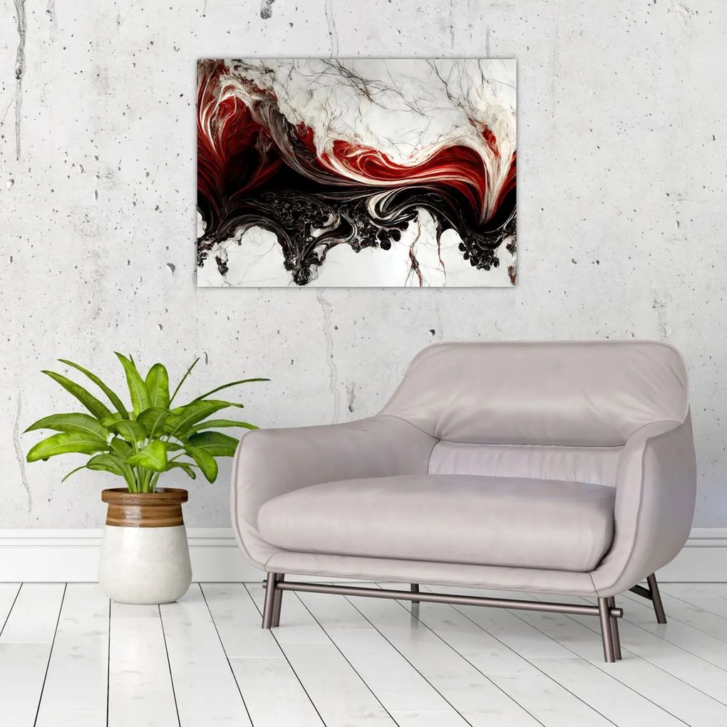 Obraz na szkle - Nowoczesna abstrakcja (70x50 cm)