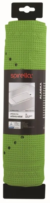 Spirella Antypoślizgowa mata do wanny ALASKA,jasnozielona, 91 x 36 cm
