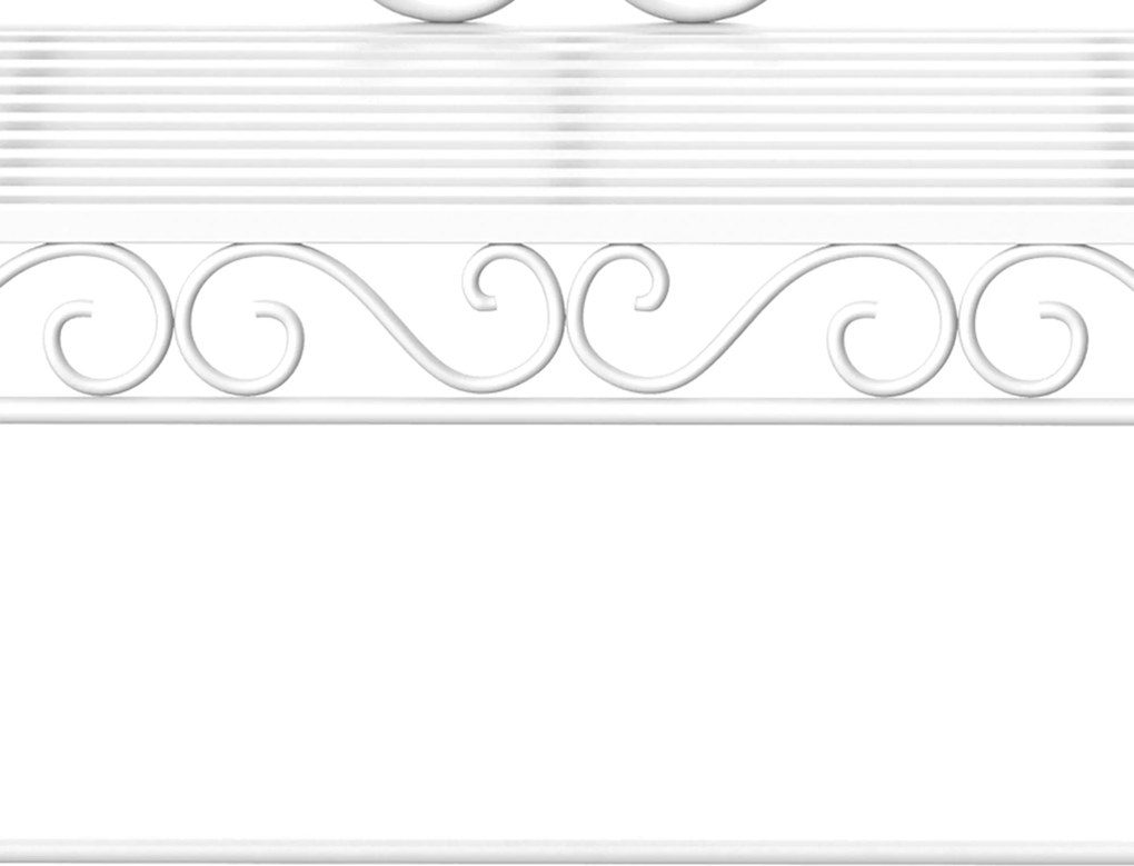 Outsunny ławka ogrodowa ławka parkowa ławka ogród meble ogrodowe 2-osobowa, metal