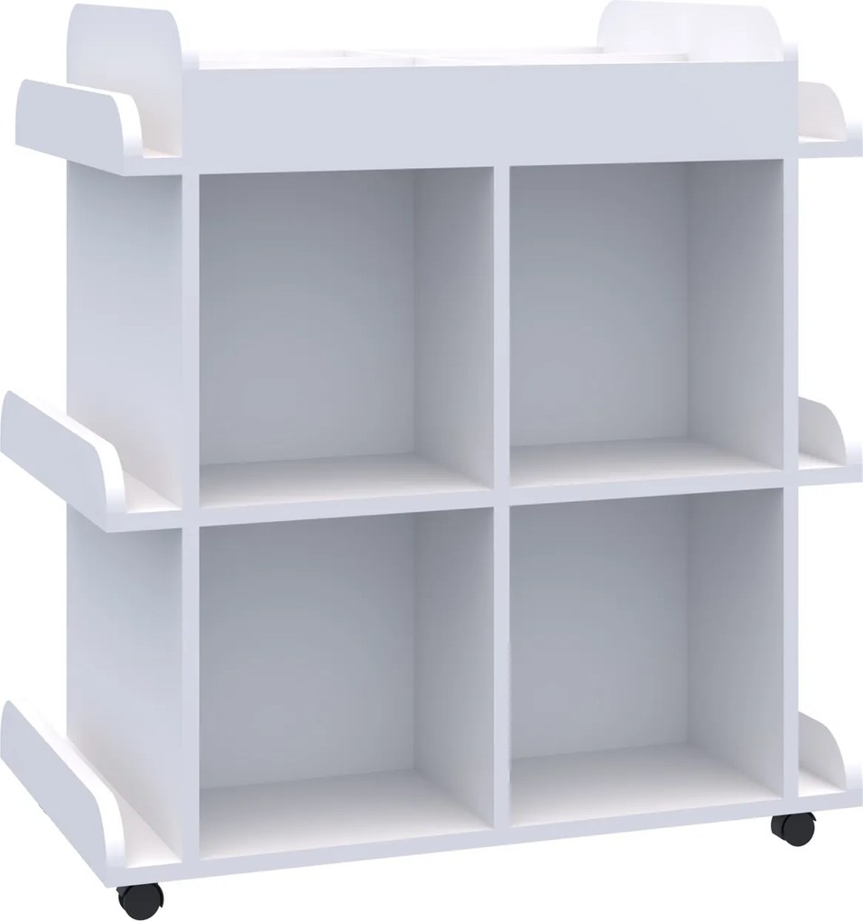 Mobilna biblioteczka dwustronna do przedszkola Smart, index KC-BM-2P-PD