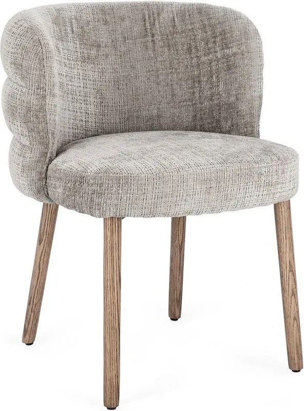 Szare tapicerowane krzesło Ilma – Bizzotto