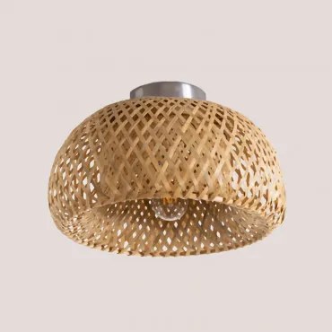 Plafon Sufitowy Z Bambusa Taumper Ø30 Cm - Sklum