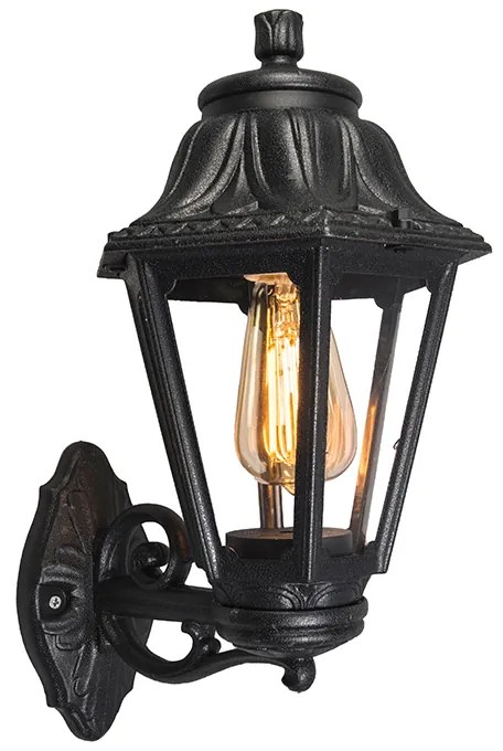Zewnetrzna Rustykalna lampa ścienna zewnętrzna czarna IP44 - Anna klasyczny/Antyczny Oswietlenie zewnetrzne