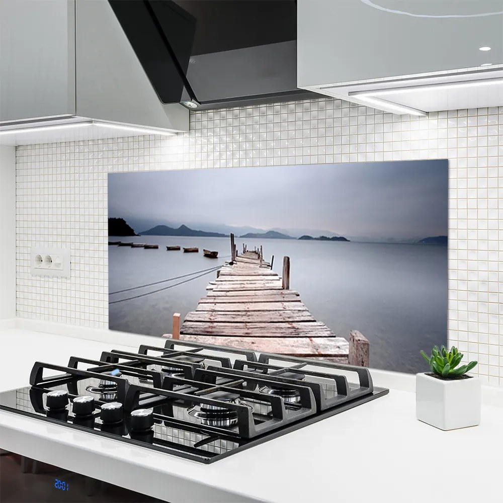 Szkło do Kuchni na Ścianę Stalowa Konstrukcja Nad Zatoką