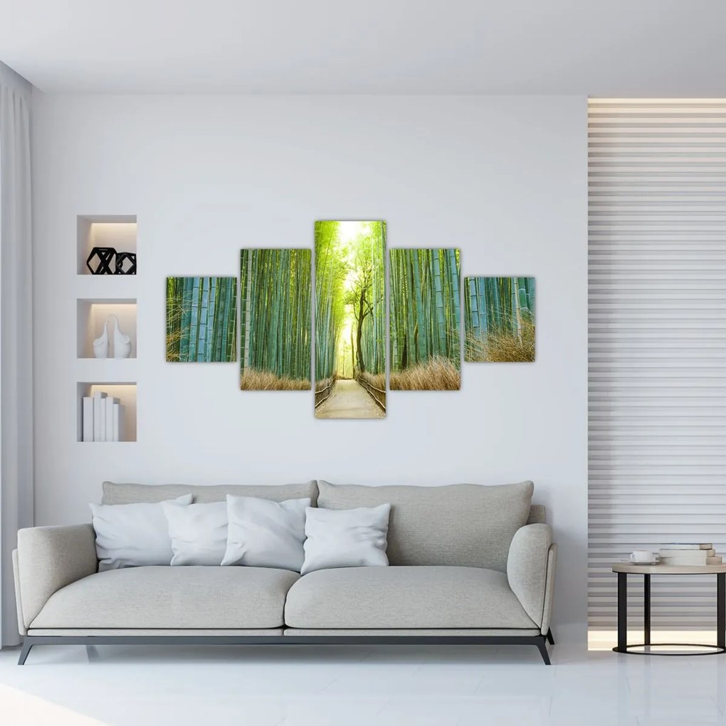 Obraz - Las bambusowy (125x70 cm)