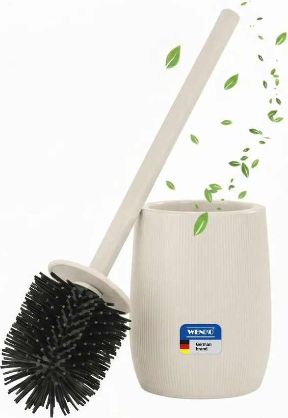 Kremowa szczotka do WC ceramiczna Fablo – Wenko
