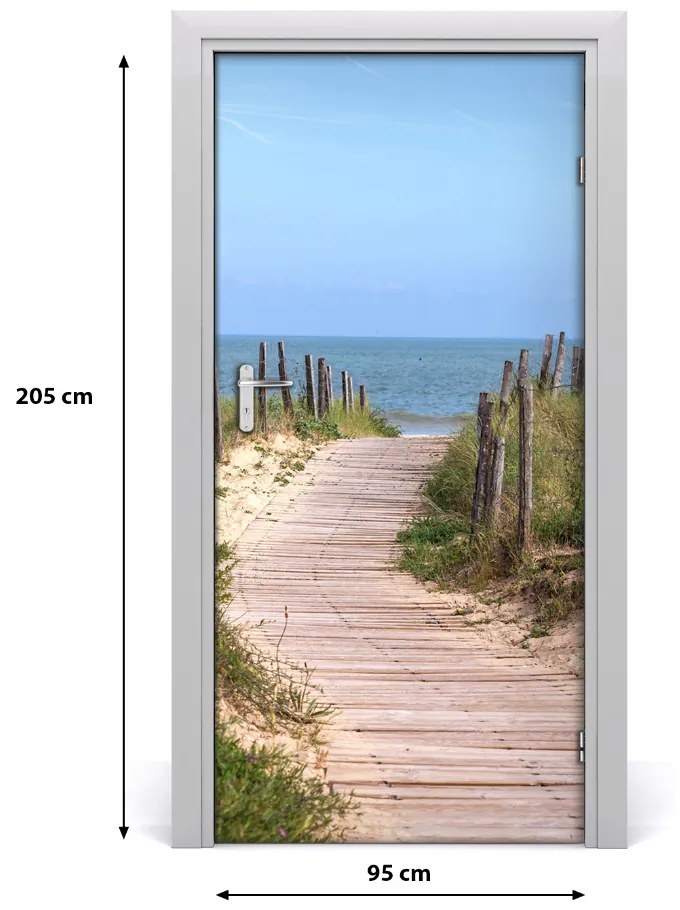 Naklejka fototapeta na drzwi Ścieżka na plażę