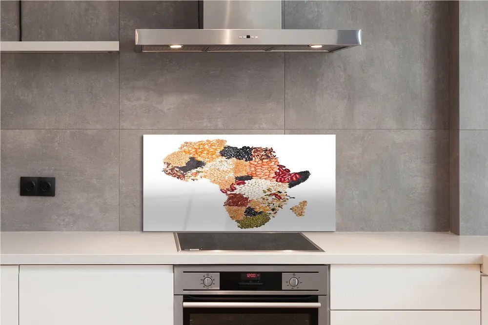 Szklany Panel Mapa Świata z Przyprawami