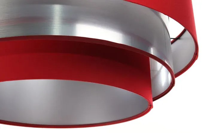 Czerwono-srebrna elegancka lampa wisząca nad stół - S458 F9-W18
