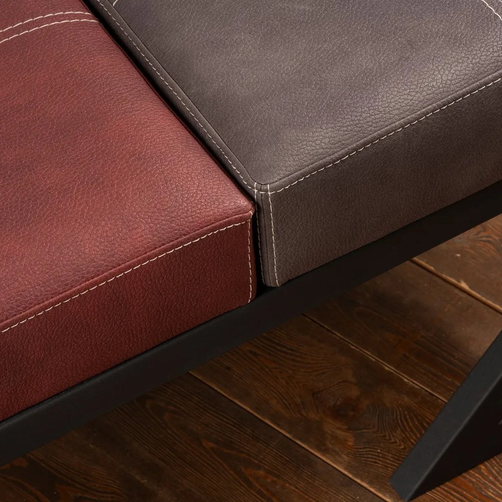 Ławka Brda Anthracite and Claret Red