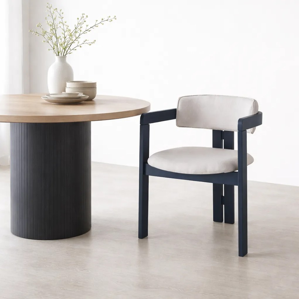 Krzesło do jadalni CO Cream and Black