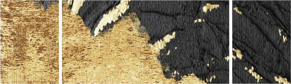 Obraz - Złota struktura N⁰1 (170x50 cm)