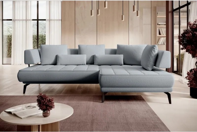 Narożnik GIOTTO L Prawostronnyelektryczna regulacja siedziska tkanina PERFECT HARMONY 85 WERSAL