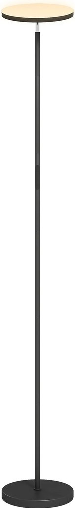 HOMCOM Lampa stojąca RGB Uplighter, ściemnialna z pilotem i sterowaniem dotykowym, obracana głowica 350°, czarna | Aosom PL