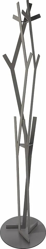 Wieszak na ubrania Uty Ø30x178 cm z żelaza, wolnostojący, minimalistyczny nowoczesny design do przedpokoju lub biura, made in Italy, kolor Mud