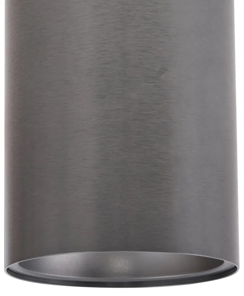 Nowoczesny podtynkowy reflektor GU10 50 mm w kolorze ciemnoszarym - Deep