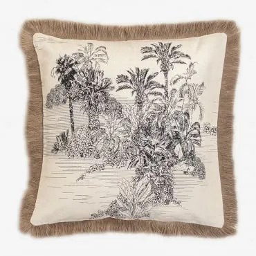 Kwadratowa Poduszka 45x45 Cm Z Bawełny Diwas B - Sklum