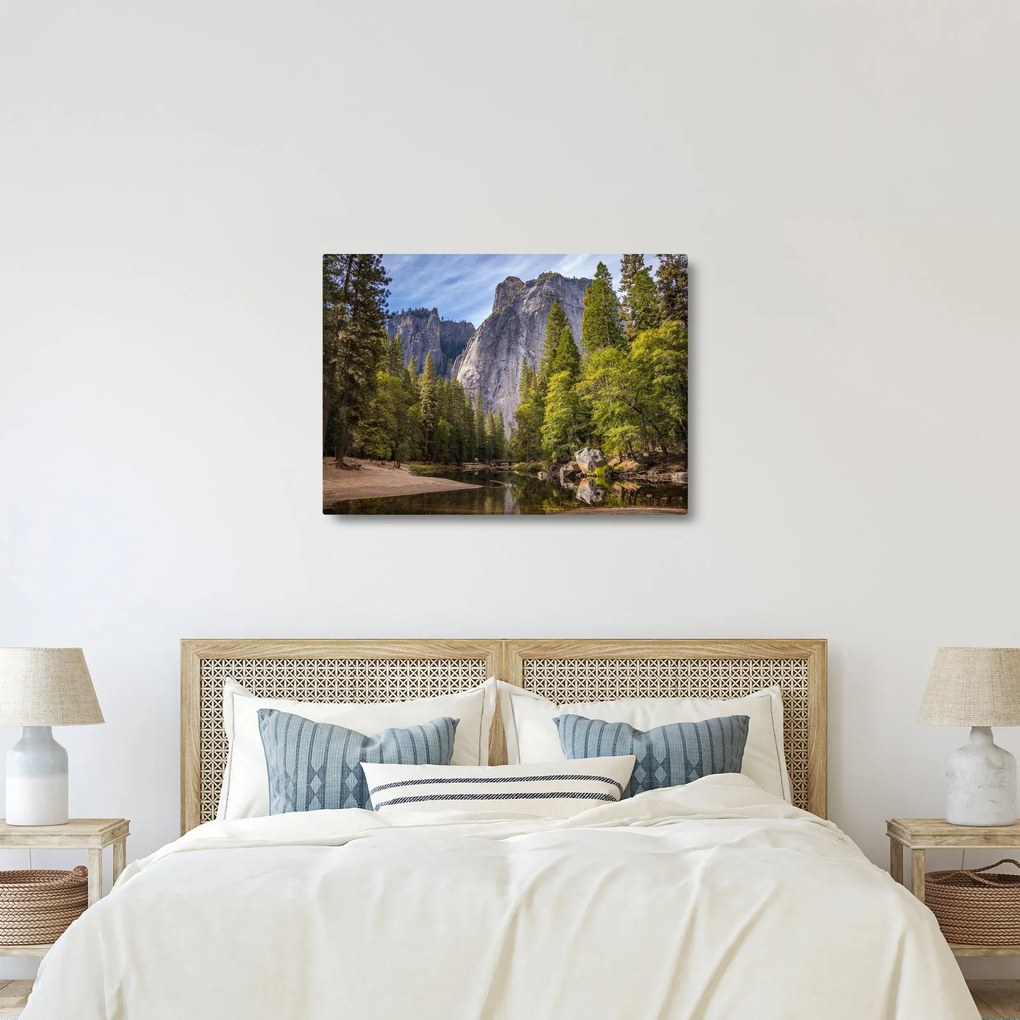 Obraz - Pod Yosemite Rock (70x50 cm)