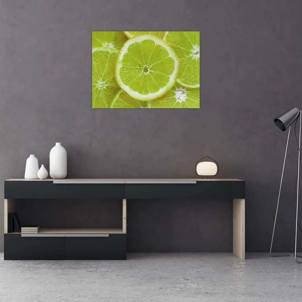 Obraz - pokrojone cytryny (70x50 cm)