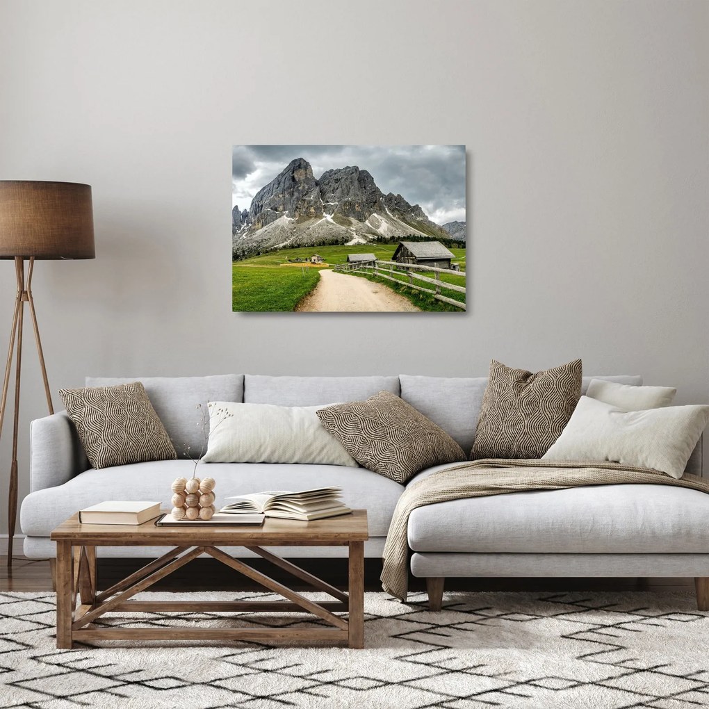 Obraz na szkle - W austriackich górach (70x50 cm)
