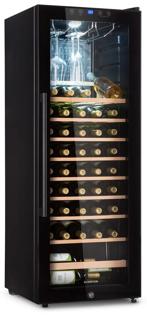 Klarstein Barossa 48cm 54 Butelki Winiarka Wolnostojąca Czarny