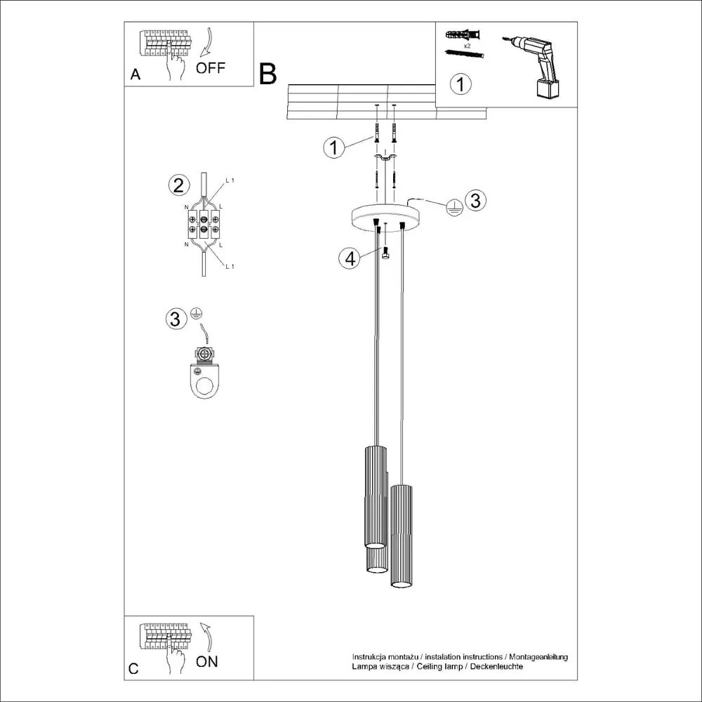 Ceglasta lampa wisząca ø 19,5 cm Gleam – Nice Lamps