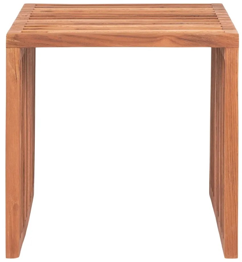 Stolik z litego drewna tekowego 40x40 cm Pego – House Nordic