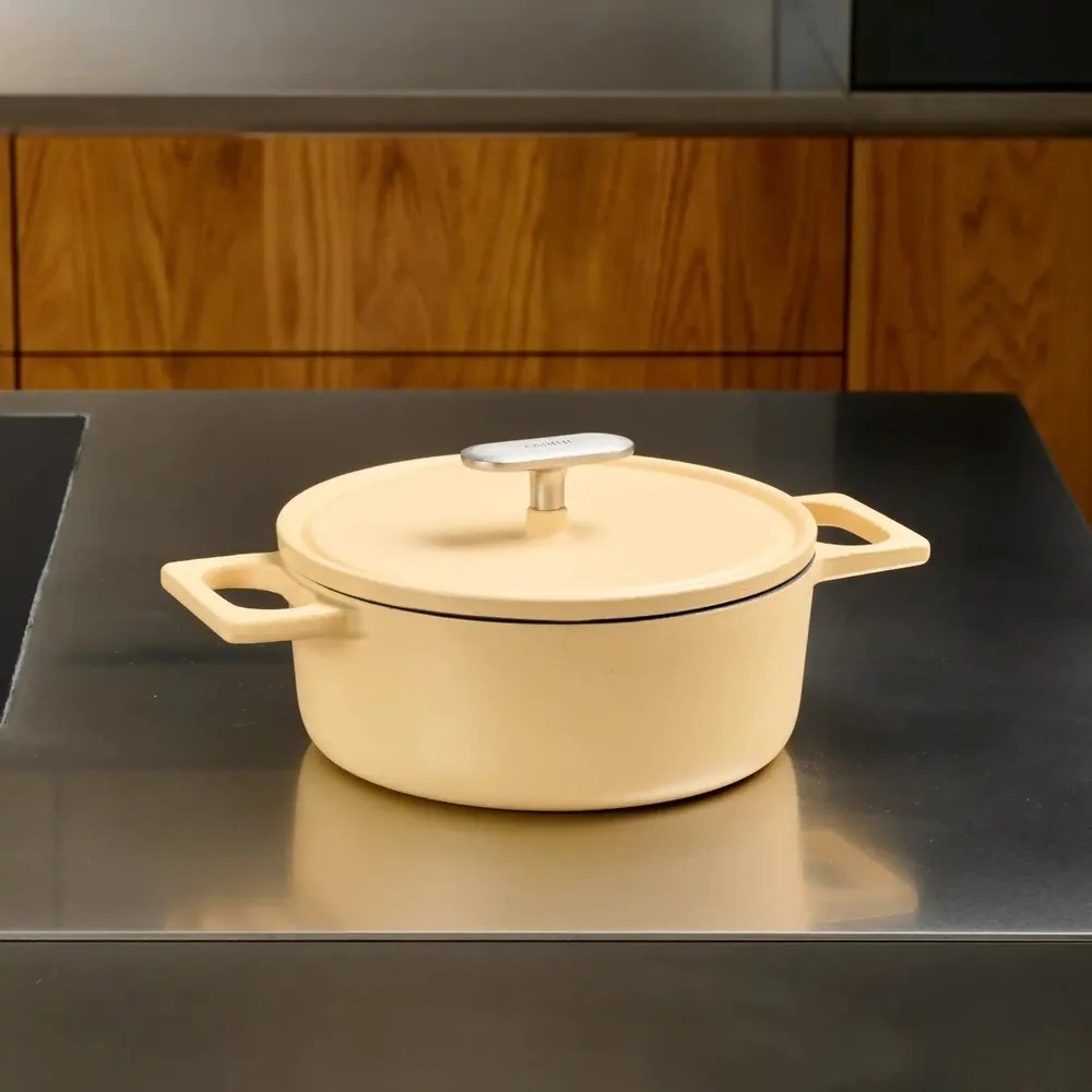 Garnek żeliwny z pokrywką odpowiedni na indukcję 2 l Mattia 3.0 – FABINI