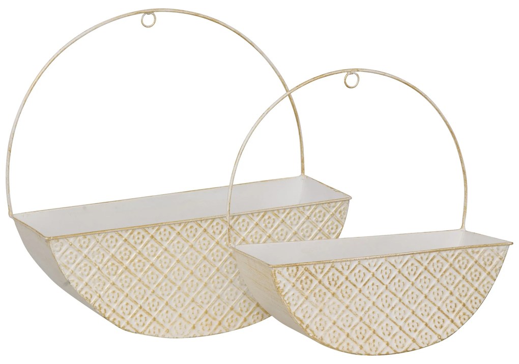 Zestaw 2 doniczek ściennych TINO, 34 cm