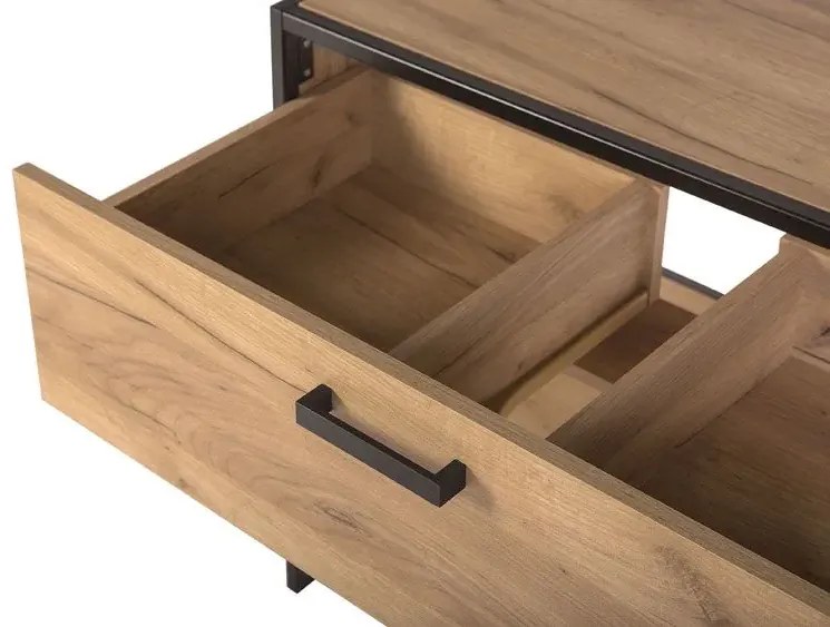 Szafka łazienkowa z umywalką dąb craft - Favero 5S 90 cm