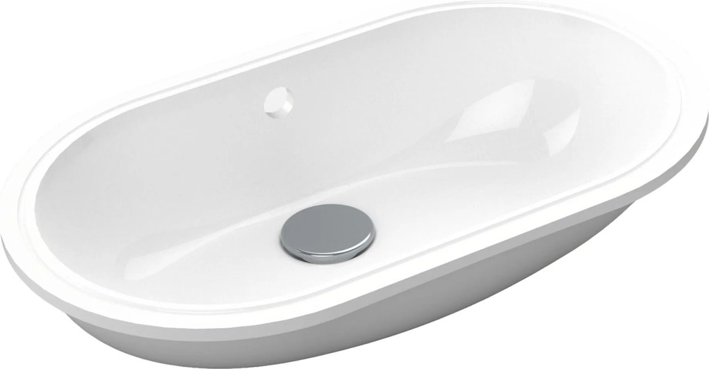 Massi Umywalka podblatowa owalna biała z konglomeratu RONA Oval 51 cm| Różne kolory