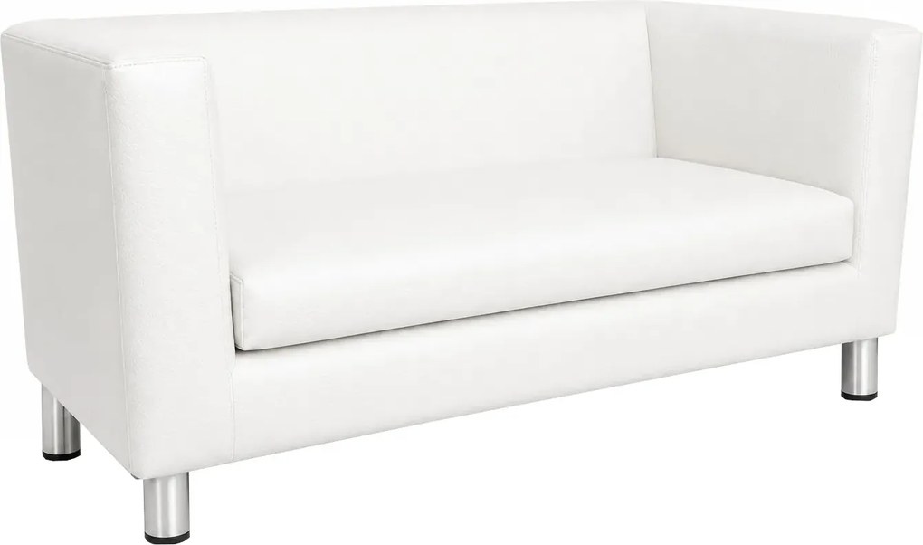 Sofa Monaco : Kolor nogi - Chrom, Kolor tkaniny - EKO-SKÓRA - 10D, Typ tkaniny - Eko-skóra , Wysokość nogi - 15 cm