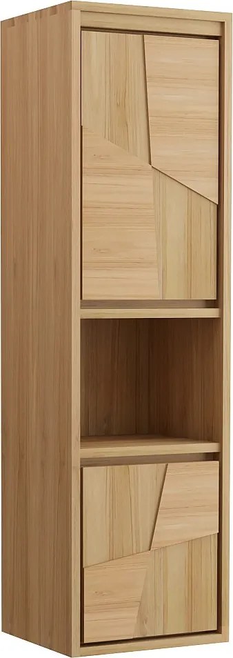 Wisząca kolumna łazienkowa z drewna tekowego - H140 cm - SUMBAWA