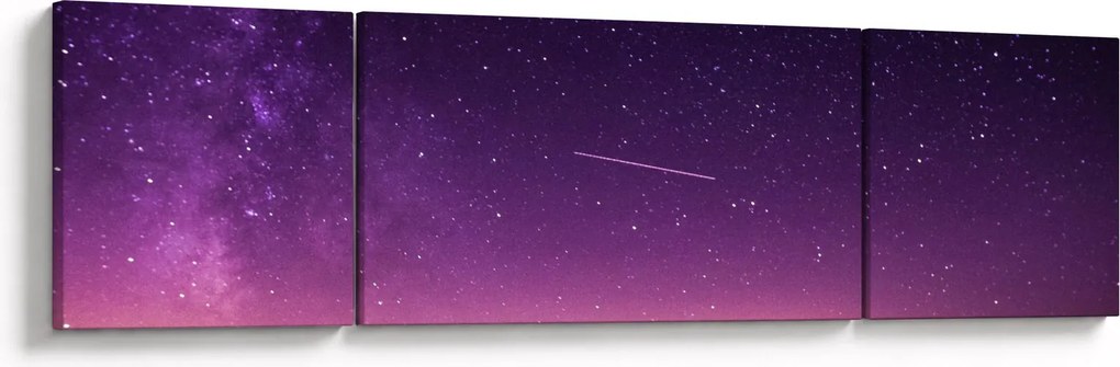 Obraz nieba ze spadającą gwiazdą (170x50 cm)