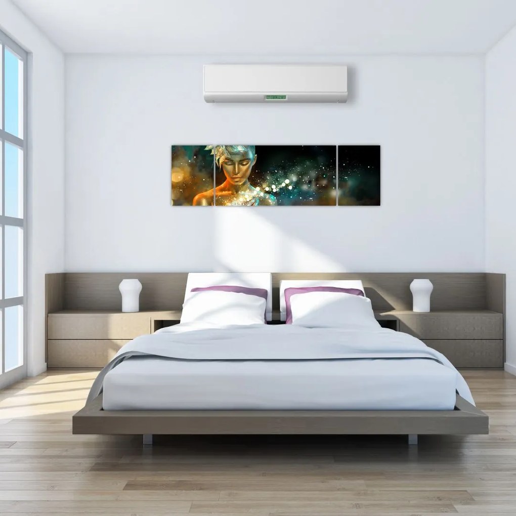 Obraz złotej wróżki (170x50 cm)
