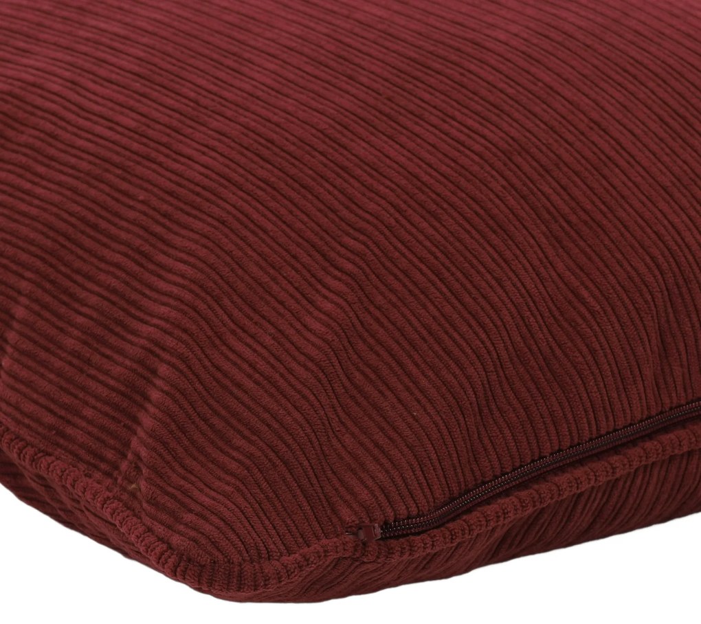 Poduszka dekoracyjna sztruksowa z lamówką, 40 x 40 cm