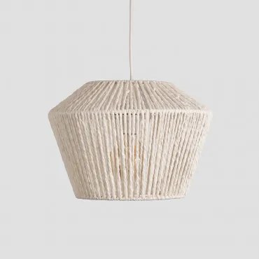 Lampa Sufitowa Z Plecionego Papieru Libel Biała - Sklum