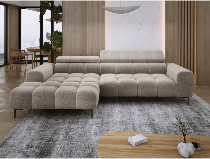 Narożnik PLAZA MINI wolnostojący Lewostronny w tkaninie EDEN 04 WERSAL